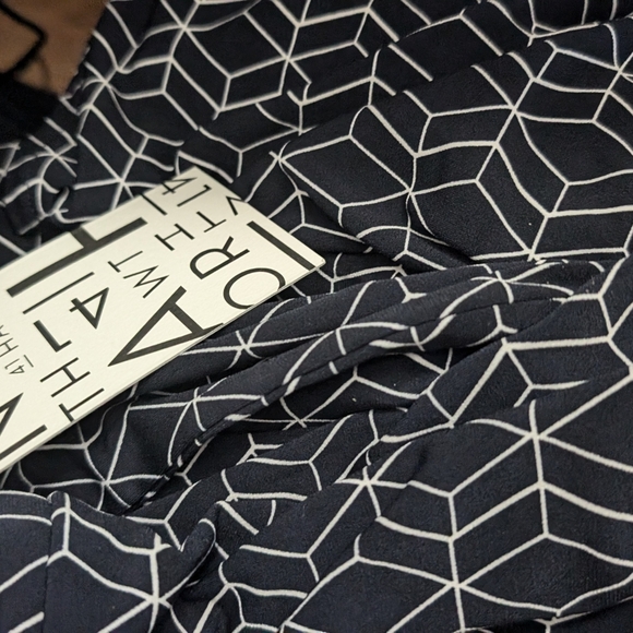 Hawthorn Navy Kaitlyn Surplice V-Neck Dress. - Picture 10 of 11